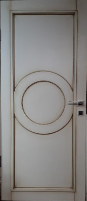 Межкомнатная дверь в профиле массив (эмаль с патиной) Бердск